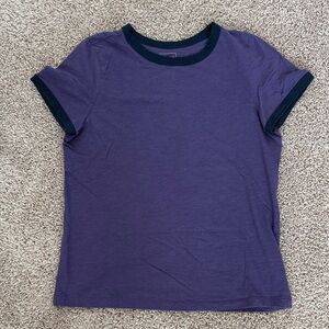 Sonoma Purple Kids Tee with Black Accents